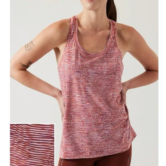Athleta Ultimate Scoop Tank Top SZ 1X Activated Mauve Pullover Racerback Stretch - Picture 2 of 10